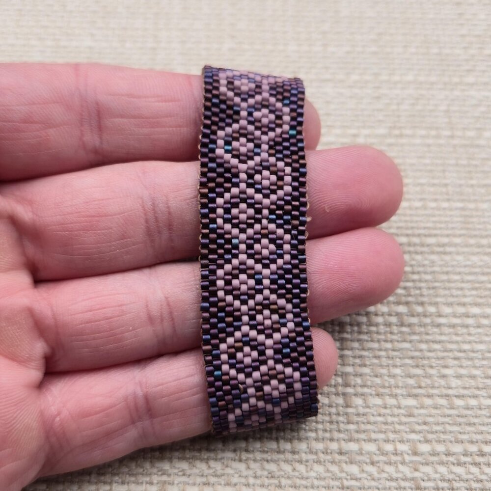 6 Inch Sterling Silver Handmade Beaded Pattern Bracelet A6351